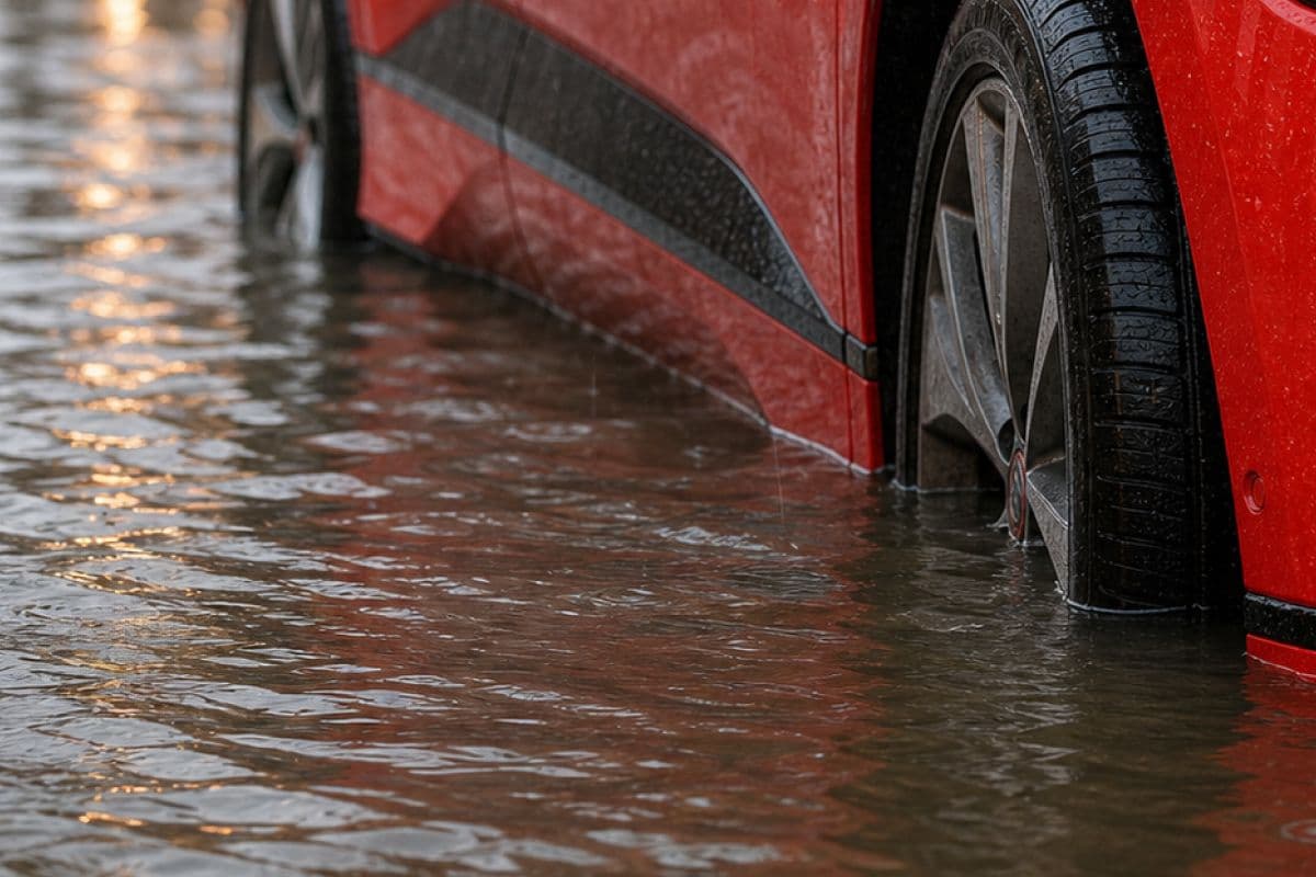 Carro elétrico na enchente: o que acontece com a bateria e quais são os riscos?