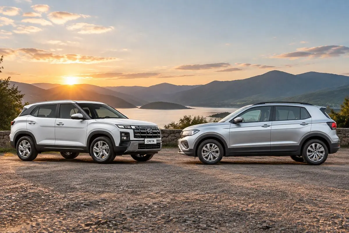 Hyundai Creta Comfort ou T-Cross 200 TSI 2027: o que muda por R$ 3.700?
