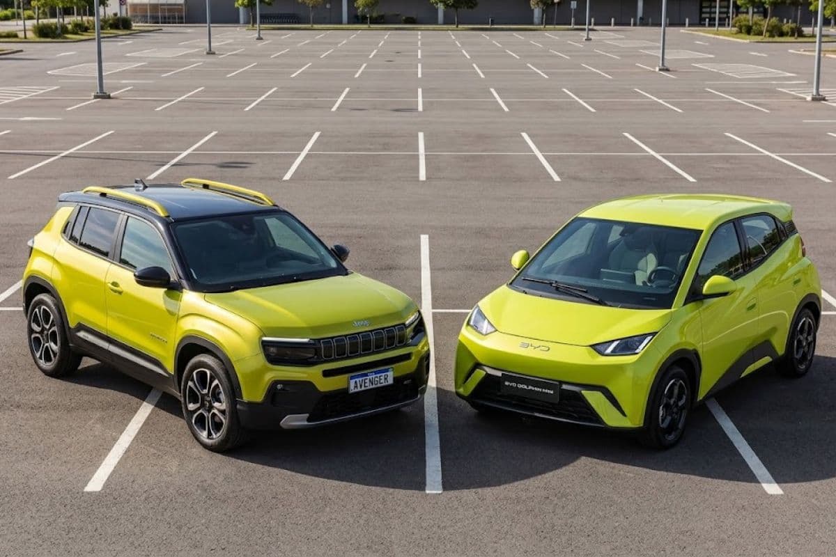 Jeep Avenger ou BYD Dolphin Mini: qual entrega mais por R$ 120 mil?