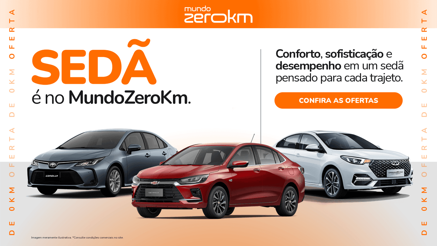 Sedã é no Mundo ZeroKM