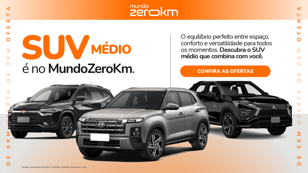 SUV Médio é no Mundo ZeroKM