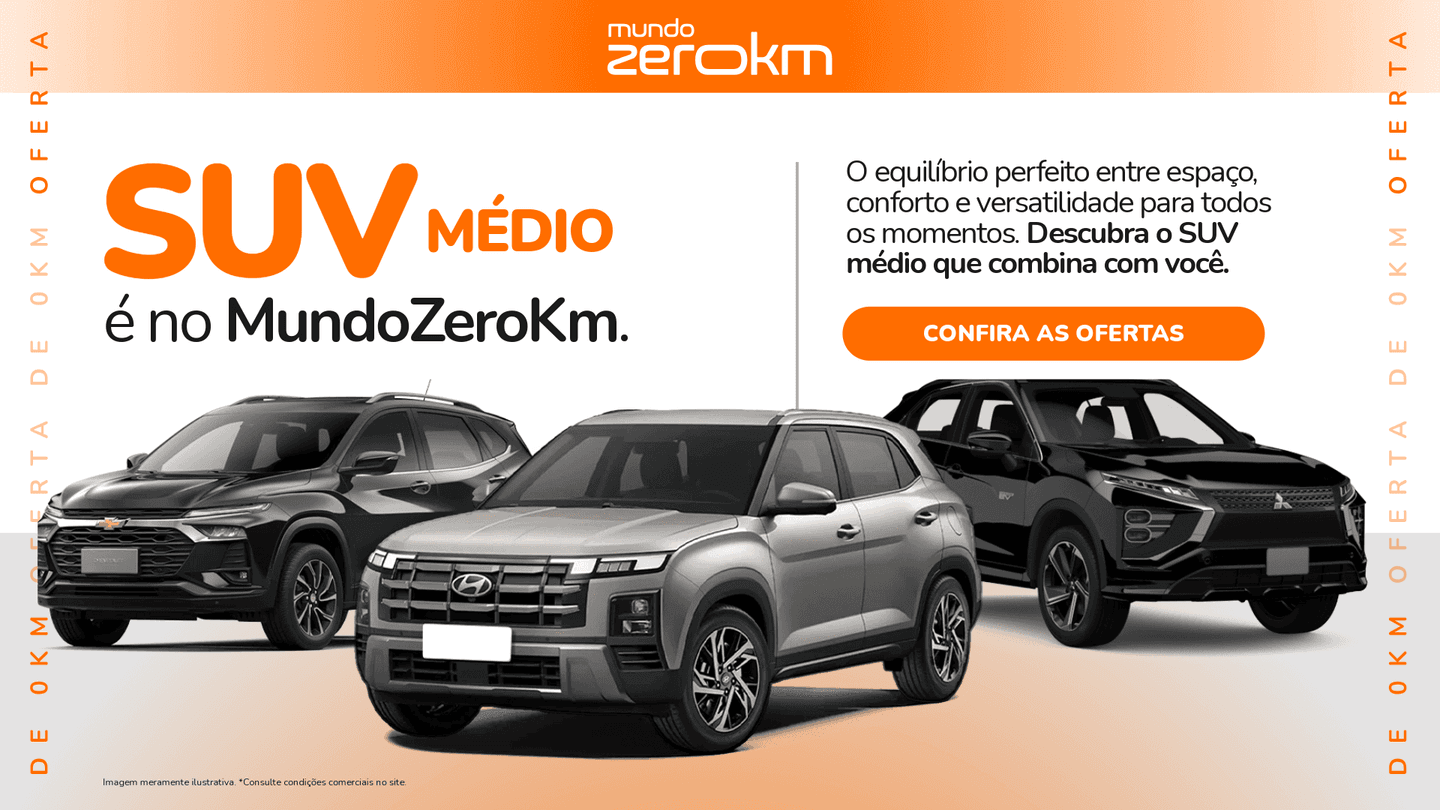 SUV Médio é no Mundo ZeroKM